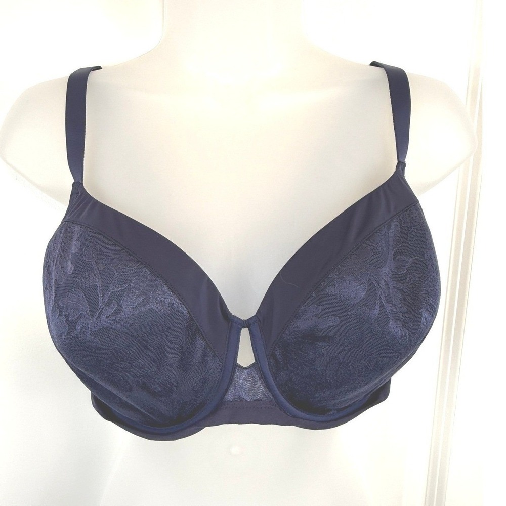 Soma Womens 38DDD Lightest Lift Bra Underwire Modern Coverage Floral Lace Sheer